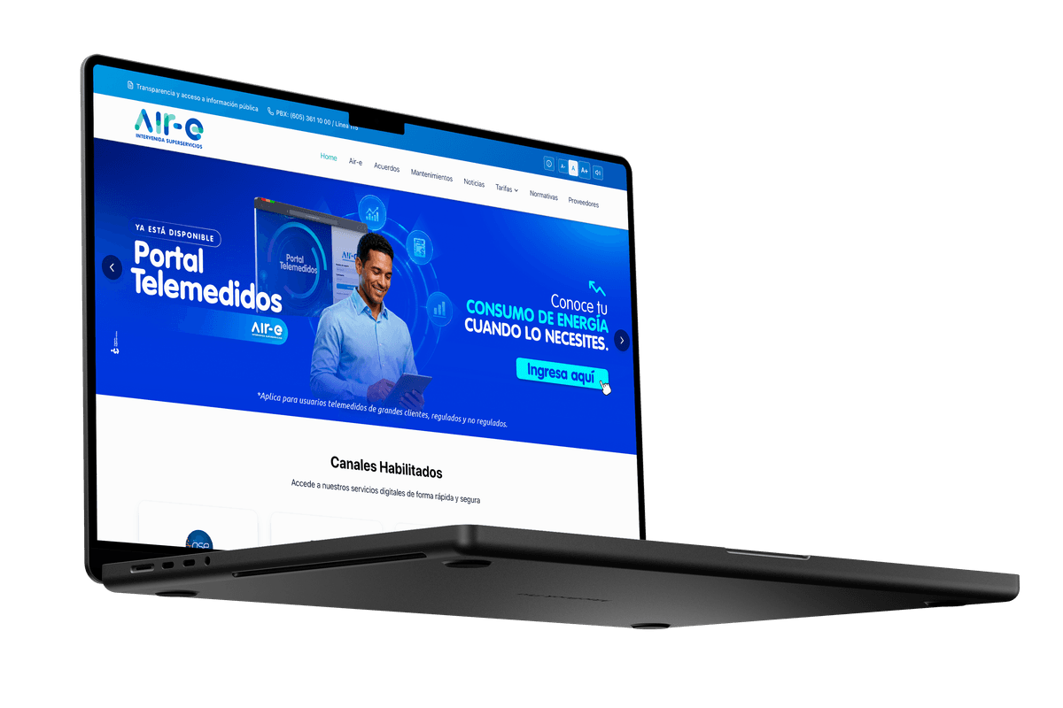Sitio Web Air-e S.A.S E.S.P